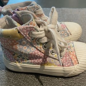 NWT "Cat & Jack" Toddler girls Shane lace up zipper sneakers size 7